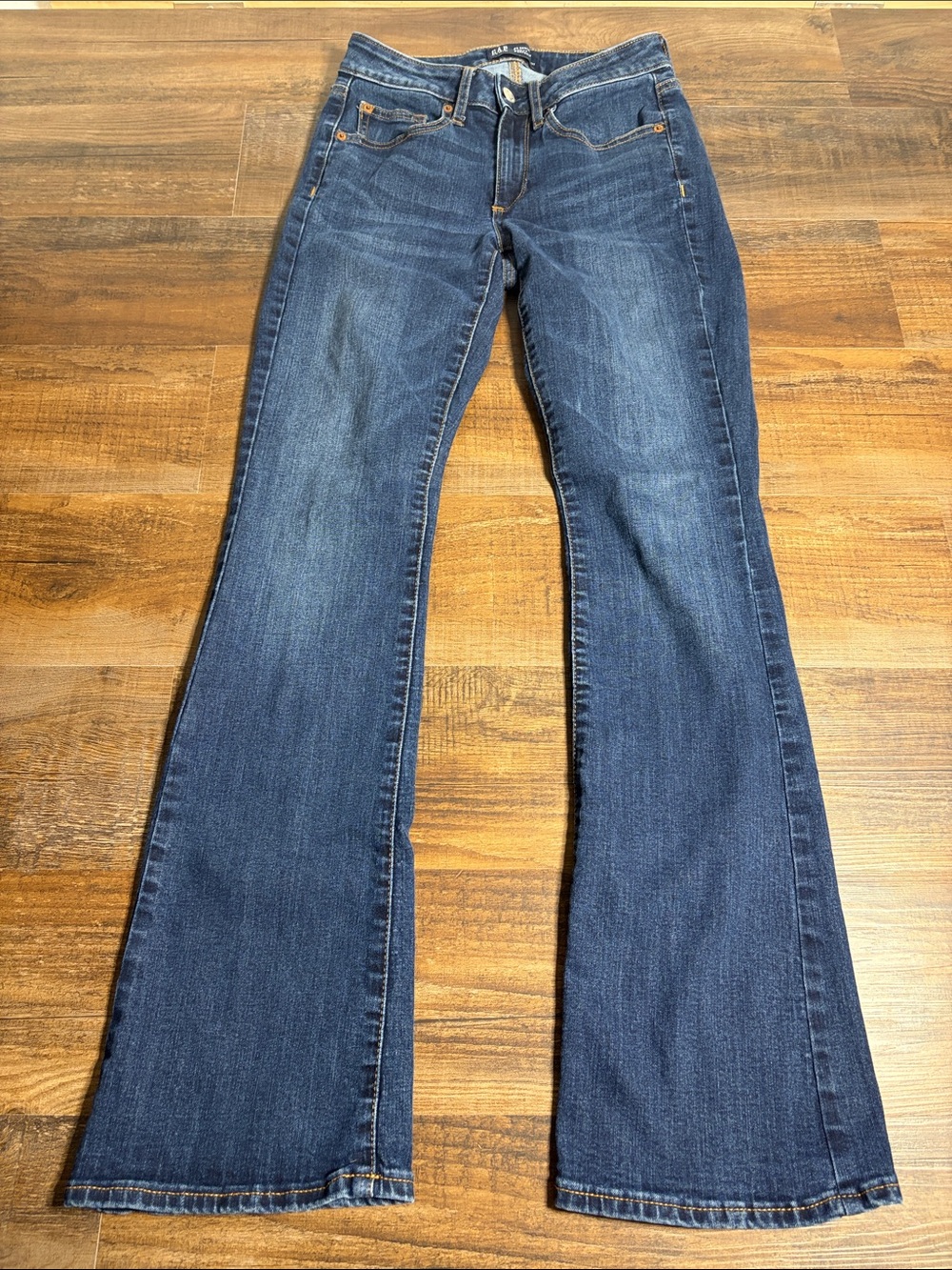 GAP Women's Flared Jeans in Dark Blue